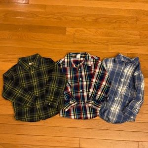 3 Pack Boy’s plaid dress shirts